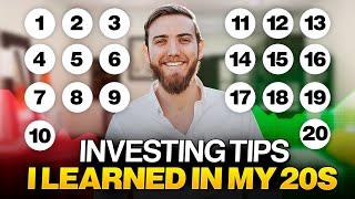 20 Investing Tips I learned in my 20s