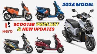 Hero All Scooter Price List 2024 | Mileage | Top Speed | E20 & OBD2 | Best Scooty to Buy in 2024