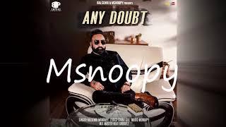 Any Doubt||Balsehri||Msnoopy||Latest Punjabi Song 2018||Boss Productions||