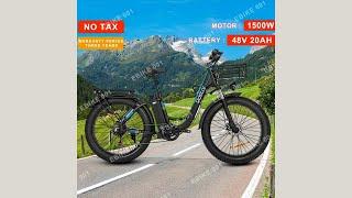 Review Ridstar MN26 Electric Bike 1500W 48V 20AH 2024