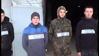 Волонтеры разгружают российскую гумпомощь (ДНР)