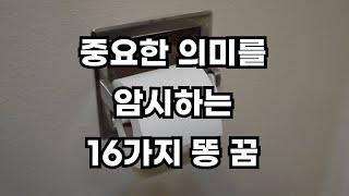 절대 무시해서는 안되는 16가지 똥과 관련된 꿈 해몽 풀이