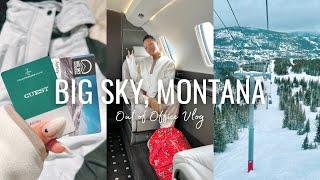 SKI TRIP VLOG ️ | BIG SKY, MONTANA | SKIING FOR THE FIRST TIME | OUT OF OFFICE VLOG