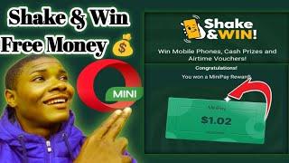 Shake and Win: Earn up to $10 & Free Airtime on Opera Mini!  | New Update 2024" #earnmoneyonline