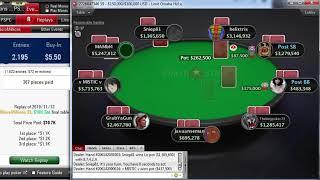 Replay |"helixtris" Final table PokerStars MicroMillions 33: $5.50 FLO8 8-Max, $10K Gtd Nov 13, 2019