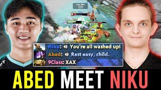 "when ABED meet 16 Y/O Dota Prodigy NIKU in Mid Lane.."