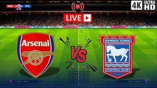 LIVE : Arsenal vs Ipswich Town F.C | Premier League 24/25 PES Game Simulation|