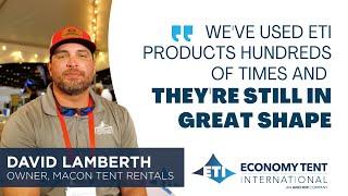 Durable & Easy-to-Install Frame Tents | Client Testimonial : David Lamberth #eventtent #tents