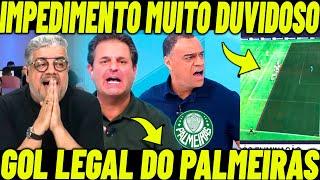 PALMEIRAS FOI GARFADO! COMENTARISTAS ANALISAM O LANCE DO GOL ANULADO DO PALMEIRAS