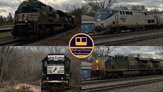 NS H06 in Geneva, and 2 Trains in Fairport! Christmas Break Railfanning 12/29/24