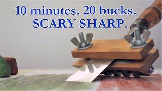 Sandpaper Sharpening Jig - Sharpening Tools On a Budget