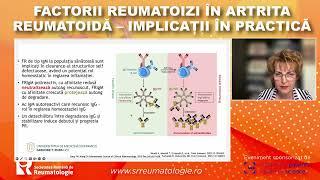 Factorii reumatoizi în artrita reumatoidă – implicații în practică – 25 aprilie 2024