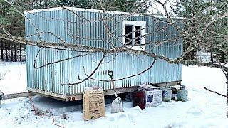 Tiny Off Grid Cabin On Wheels In The Woods