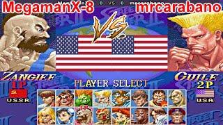 Super Street Fighter II X: Grand Master Challenge - MegamanX-8 vs mrcarabano