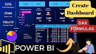 POWER BI PROJECT 2023 | CREATE POWER BI DASHBOARD WITH DAX | Beginners | Complete Project - 2023