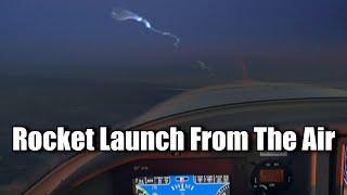 Flying To Catch SpaceX Rocket Launch