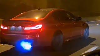 Bmw M5 F90 Stage 2 - Brutal Fire Exhaust bangs, Accelerate & Drift