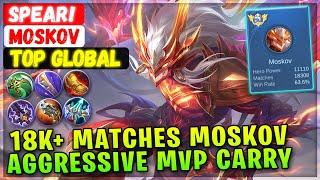 18K+ Matches Moskov Aggressive MVP Carry [ Top Global Moskov ] SPEAR! - Mobile Legends Emblem Build