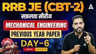 RRB JE CBT 2 Mechanical Engineering Previous Year Question Paper #6 | By RK Sir