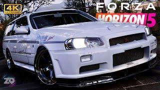 FOR FAMILY ! Nissan R34 Stagea Skyline GTR Tuning - FORZA HORIZON 5