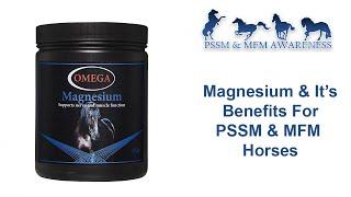 Magnesium & It's Benefits For PSSM Horses
