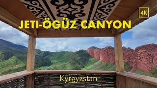 Seven Bulls Rock, 4K HDR 60fps - Jeti-Ögüz Rocks, Kyrgyzstan - Walking Tour