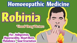 Robinia 30,200 Homoeopathic Medicine Uses | For Acidity, Gas, Acid Reflux, GERD, Abdominal Bloating