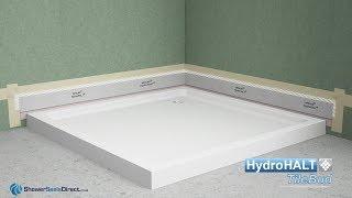 Sealing a shower tray  with HydroHALT TileBud without removing it - Simple
