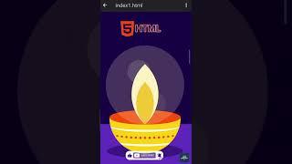 Diya Animation using HTML CSS #DiyaAnimationTutorial #WebDevelopmentTips