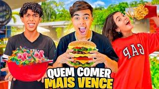 O ÚLTIMO A PARAR DE COMER VENCE! *passamos mal