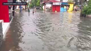 WATCH: Flooding on the streets of Cubao, Quezon City