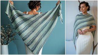 Step-by-Step: How to Knit the Fabulous Two-Color Version of the Rilie Brioche Shawl!