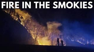 Firefighters Battle Multiple Fires Near Gatlinburg Tennessee