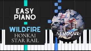 Wildfire (EASY Piano Tutorial) - Honkai Star Rail