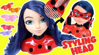 Miraculous Ladybug Styling Head and Accessories! DIY Hairstyles for Kids