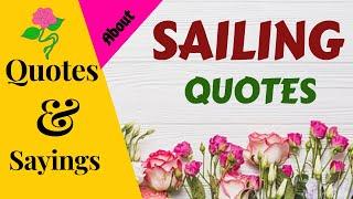 SAILING QUOTES AND SAYINGS