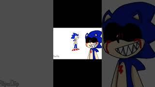 Sonic revenge on sonic exe // animation meme sonic // sonic turned into dark sonic