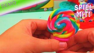 Play Doh Lollis, Lutscher und Bretzel-Bonbons mit Bonbonfabrik selber machen - Demo Teil 2