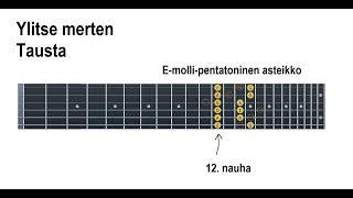 Ylitse merten, tausta, E-molli, pentatoninen asteikko