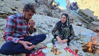 Babak and Narges, a charming rural couple, installed a large fence across the river