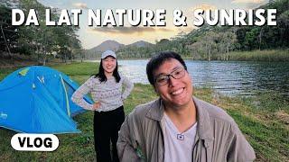 Camping & Sunrise in Da Lat, Vietnam (beautiful nature + cold weather + nature + family) vlog