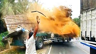 Dangerous Idiots Operator Dump Trucks at Works || Best Truck Disasters Compilation