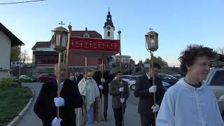 VSTAJENJSKA PROCESIJA IN SVETA MAŠA V CERKVI MARIJE VNEBOVZETE DOMŽALE, 17 4 2022