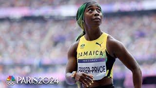 Olympic legend Shelly-Ann Fraser-Pryce coasts into 100m semifinal | Paris Olympics | NBC Sports