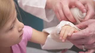 How to splint an upper extremity for a child with osteogenesis imperfecta