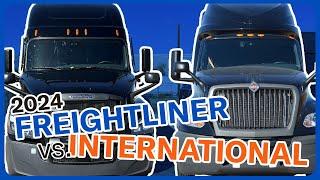 Semi-truck review: 2024 Freightliner vs. International