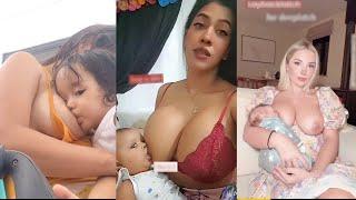 Big Boobs Beautiful mom first time Breast feeding