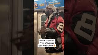 LIVE on the NYC Train! | Spoken Word Poetry | New York Minute with Lyon Brave #funkeymonkey   