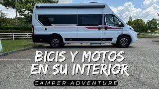  La CAMPER con GARAJE  para MOTOS Y BICIS   FURGONETA CAMPER PILOTE V633 M