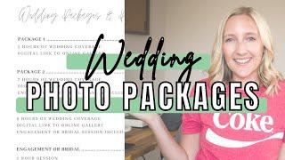 HOW TO CREATE WEDDING PHOTOGRAPHY PACKAGES | Pricing guide for beginner wedding photographers